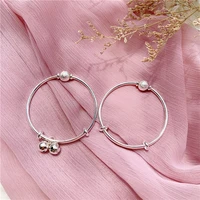 s925 sterling silver electroplating bell bracelet female adjustable temperament bracelet all match simple bracelet bracelet