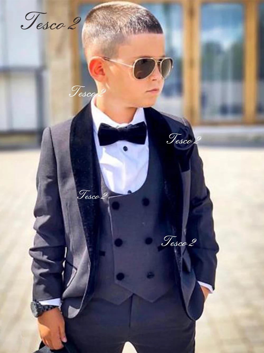 3 Pieces Boy Suit Handsome Pants Boy's Suit Formal Occasion Suit For Children From 8 To 14 For Wedding Party Suit