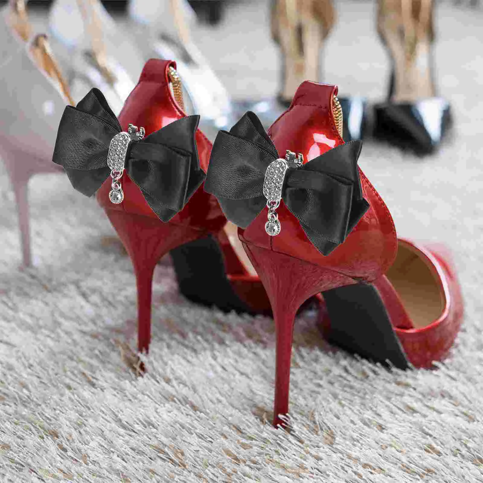 

Bow Shoe Clip Shoe Clip Women Heels Bow Decorate High Heel Shoe Clip Alloy Shoe Clips Rhinestone Rhinestone Hair Clip