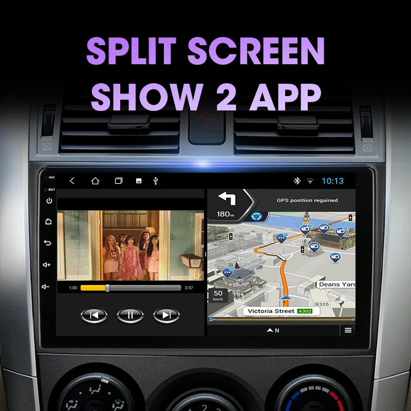 VTopek 9 4G Carplay DSP RDS 2 din Android 11 мультимедиаплеер автомобильного радио с навигацией GPS для Toyota Corolla E140/150 2006-2013 on.