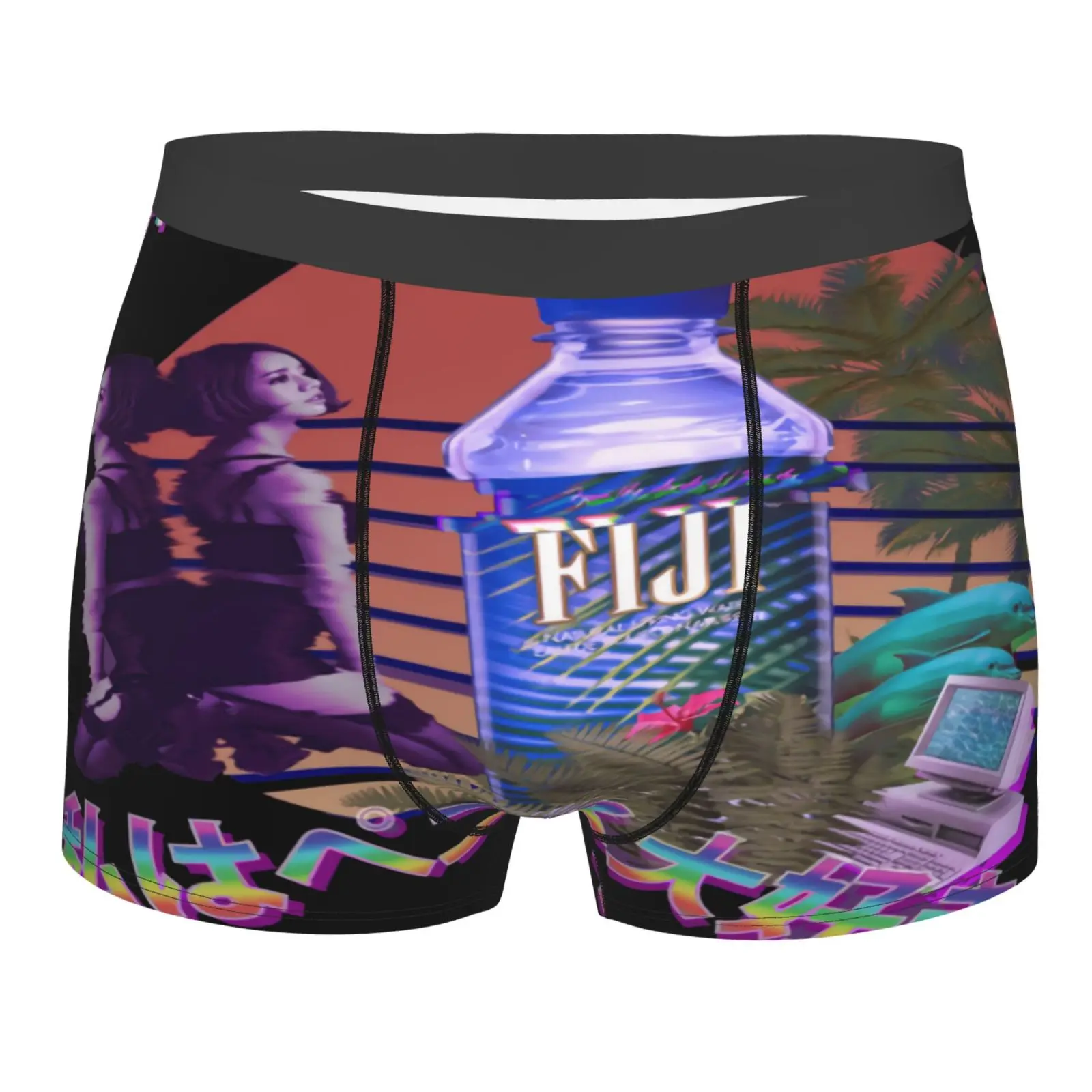 

Трусы-брифы Vaporwave в бутылочке для мужчин и женщин, пикантное нижнее белье, шорты для мужчин и женщин, брифы