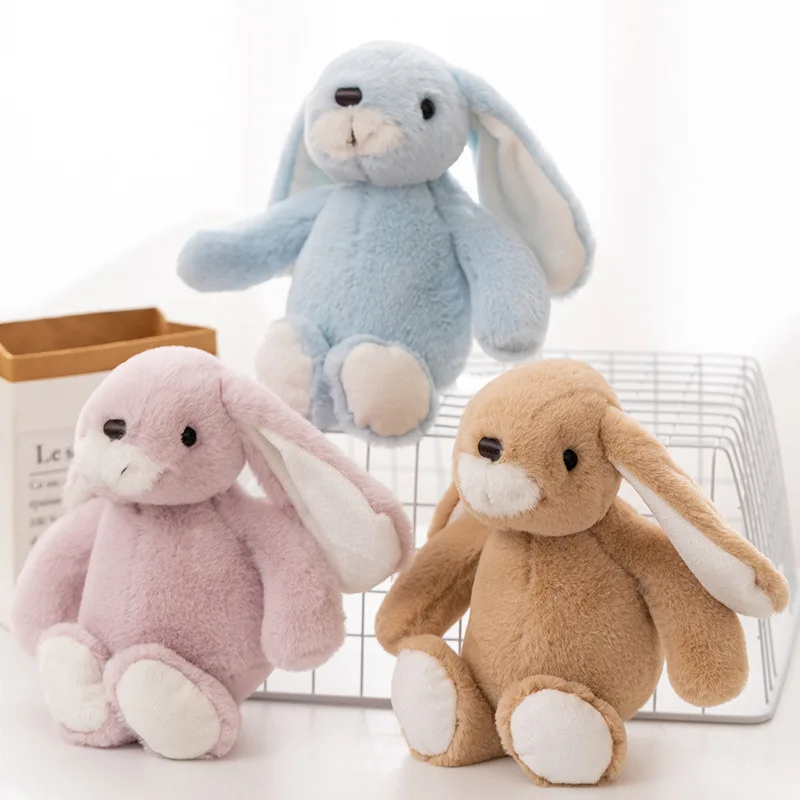 

Милый пятицветный кролик, мягкие игрушки, плюши, детская подушка, кукла, креативный подарок на день рождения для девочек, 28 см