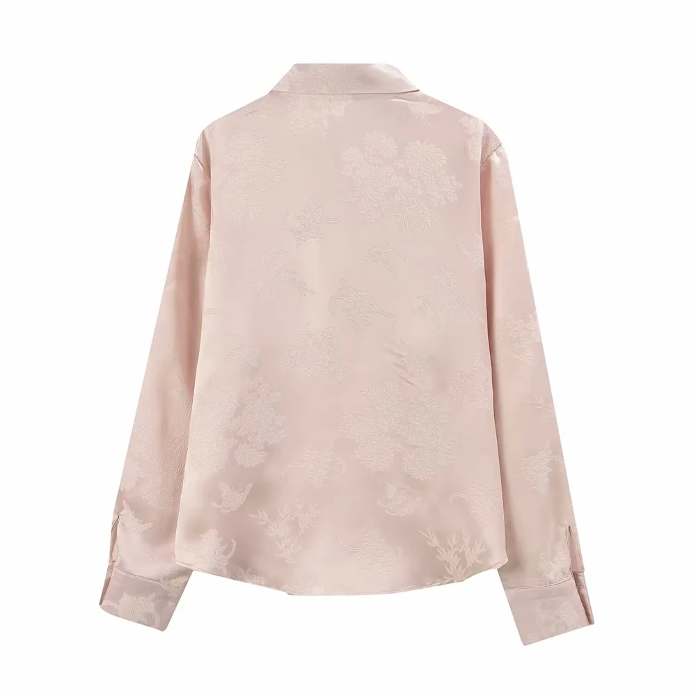 Женская рубашка с бамбуковым узлом PB &amp ZA повседневная универсальная