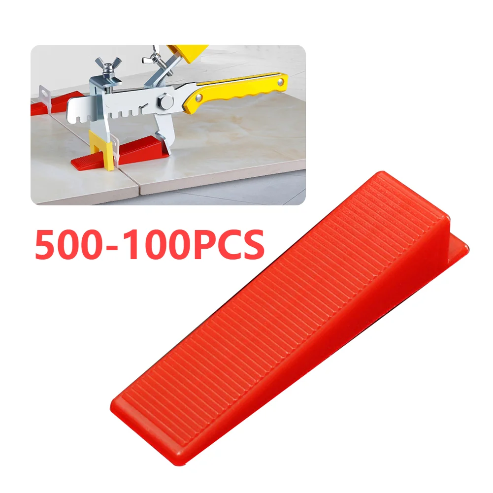 

500pcs Tile Leveling Wedges Locator Level Tile Spacers for for Flooring Leveler Locator Spacers Adjustment Ceramic Tile Crevice