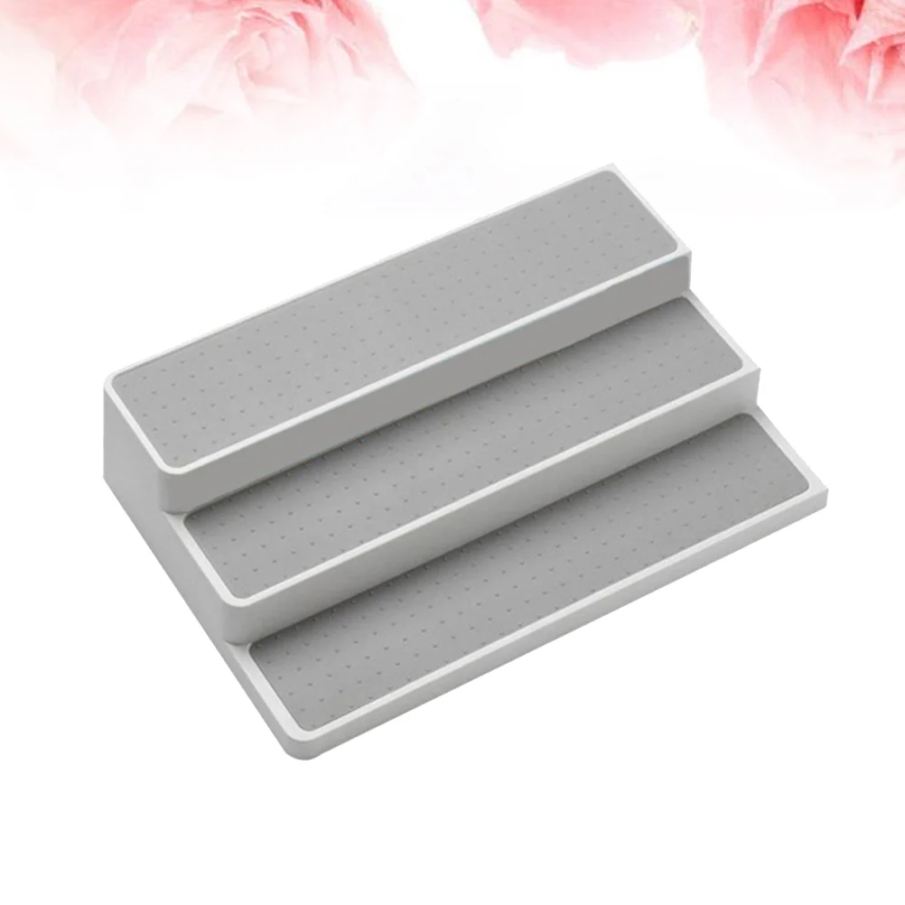 3-уровневая полка для специй подставка приправ органайзер стойки ступенчатая