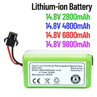 100 original 14 8v 6800mah lithium battery for ilife a4 a4s v7 a6 v7s plus robot vacuum cleaner ilife 4s1p full capacity