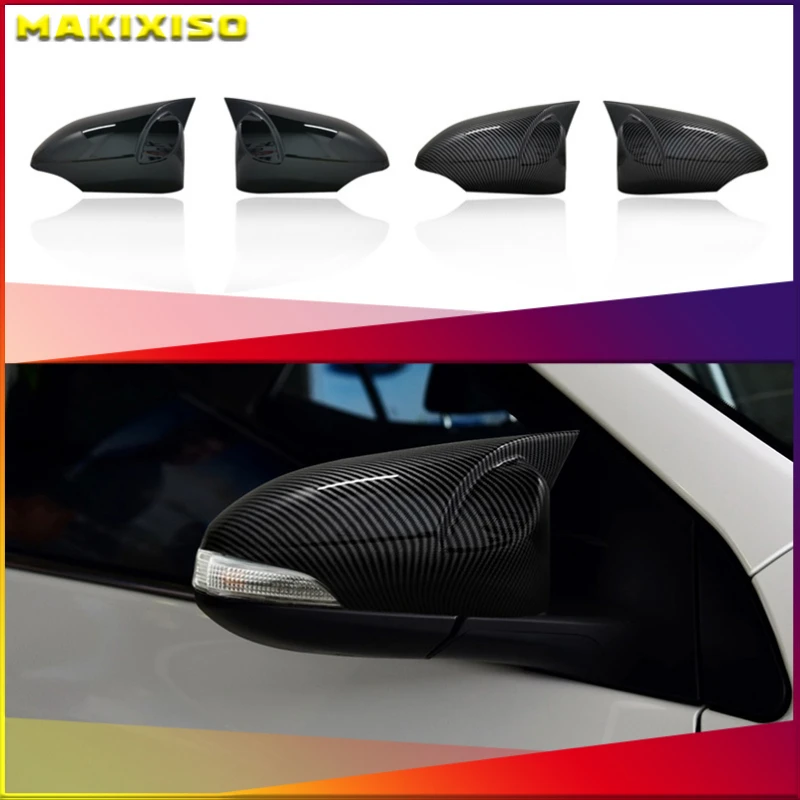 

For Toyota Corolla 2014 2015 2016 2017 Car Side Wing Mirror Cover Rear-View Caps Black high quality types