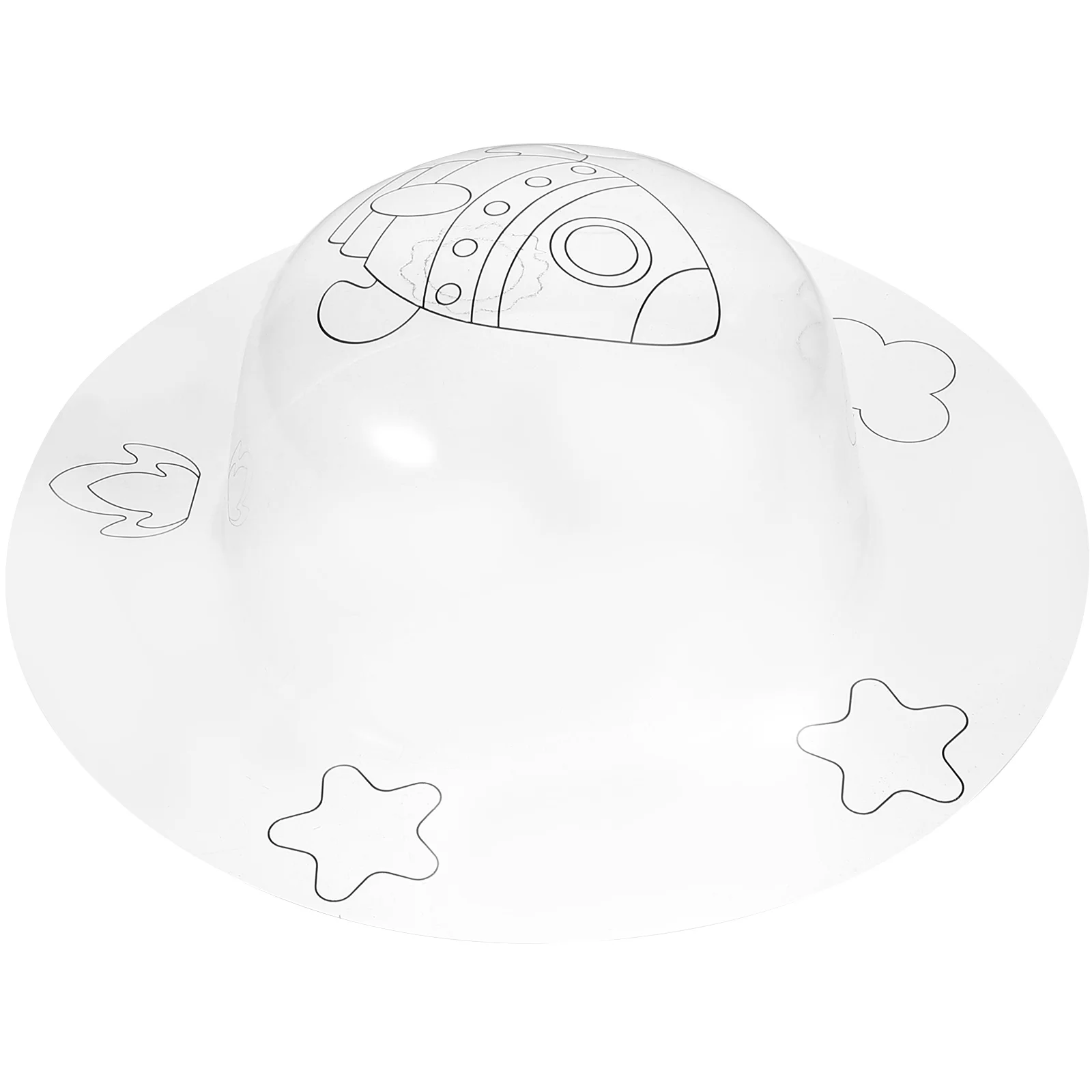

Kids Hat Decor Graffiti Hat Plaything Clear Hat Decor Graffiti Cap Decor Clear Cap Ornament for Kids