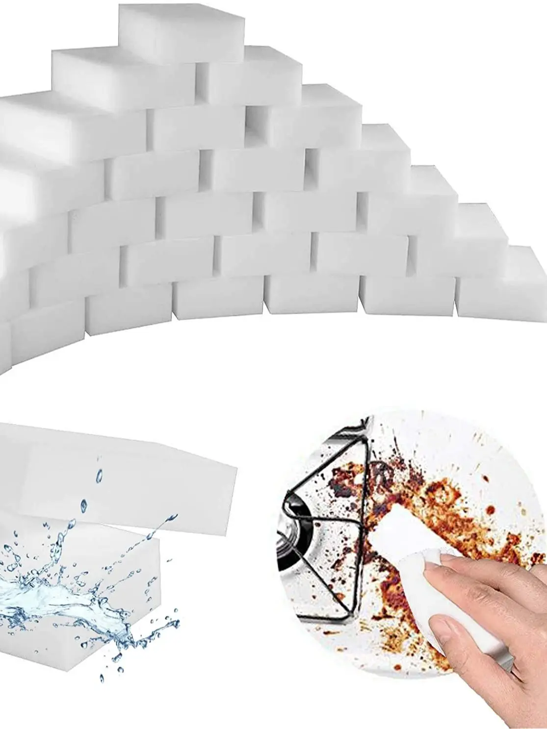 VEHHE100 * 60*20 мм меламиновая губка волшебная Ластик Губка Очиститель для кухни