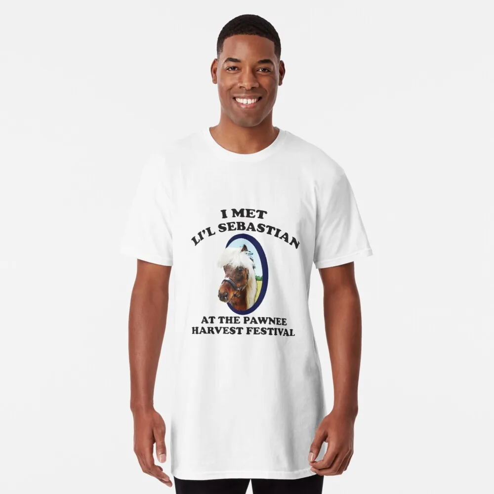 

Забавные футболки I Met Lil Себастьян Высококачественная Мужская футболка с коротким рукавом брендовая графическая футболка YINBU