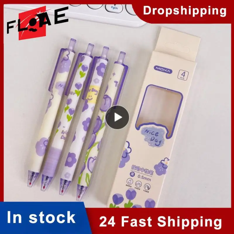 

1~10PCS Kawaii Cute Gel Pen Set Black 0.5 Refill Ballpoint Pen Office School Supplies Stationery