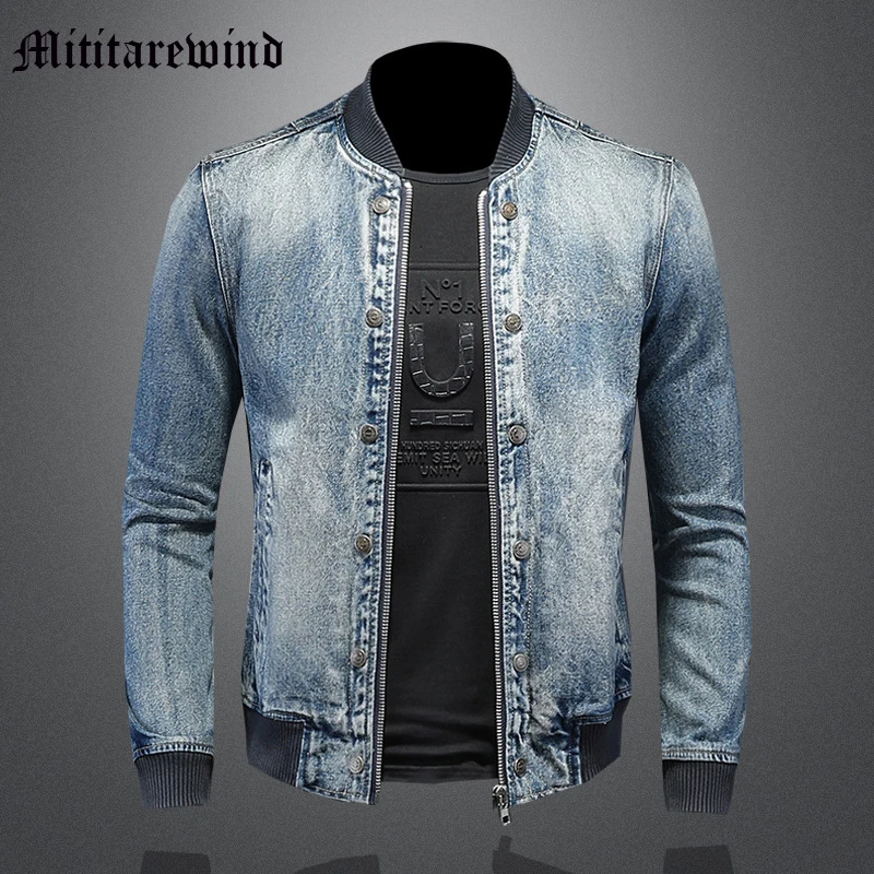 

Джинсовые куртки, модные пальто в бейсбольном стиле, молодежная уличная одежда, мотоциклетные и байкерские повседневные облегающие уличные Топы в стиле хип-хоп, простая Y2k