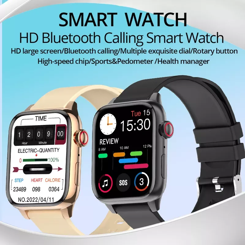 

Смарт-часы с Bluetooth, пульсометром и кнопкой