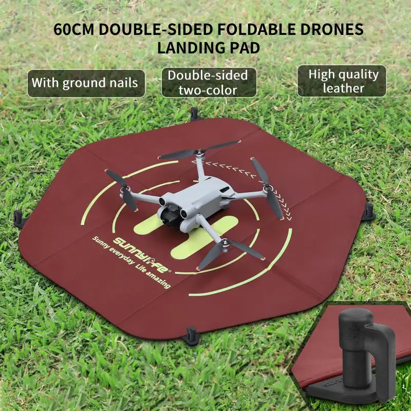 

Double Sided 2-colors Design Exquisite Workmanship Drones Landing Pad Dji Drones Landing Pad For Dji Avata/mini3 Landing Pad
