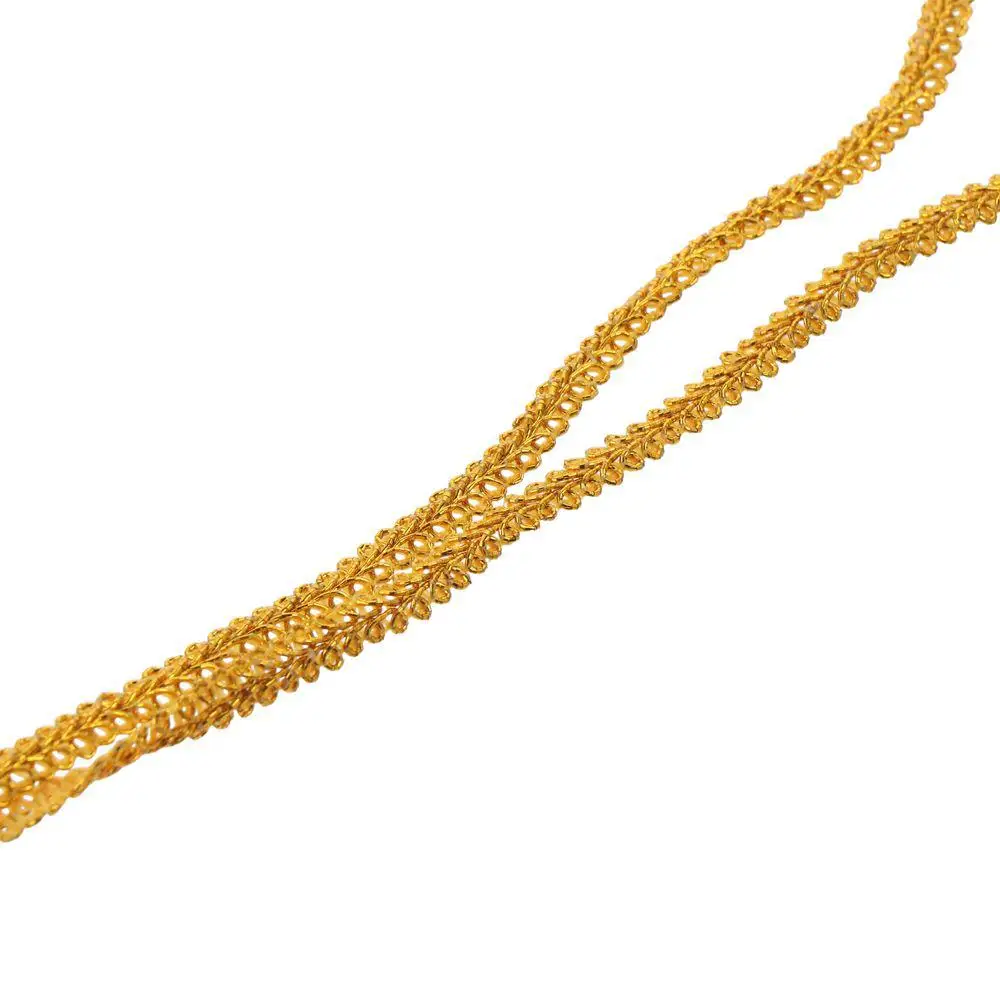 27-ярдовая Золотая Кружевная Отделка Роскошная Смесь Полиэстера/хлопкости Для