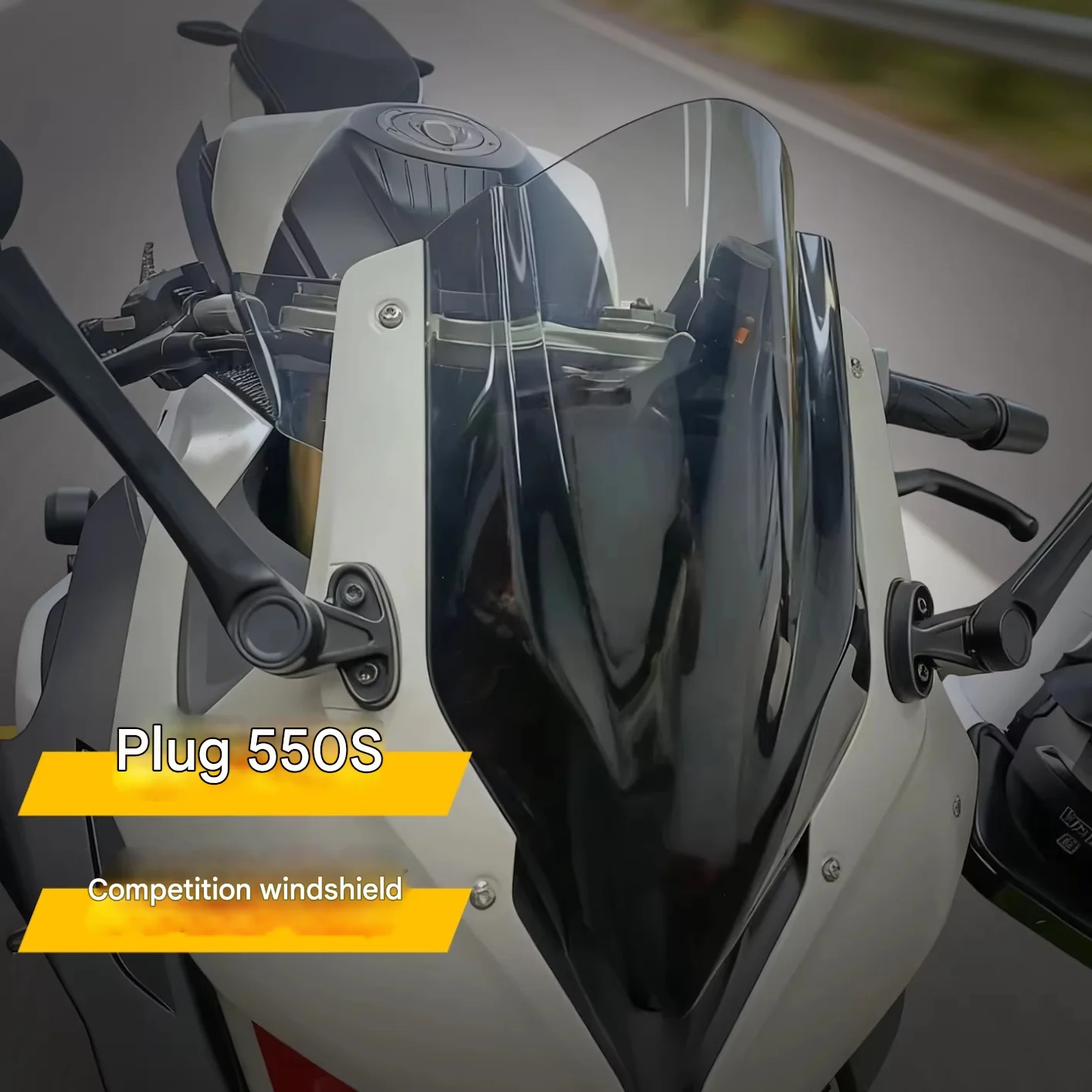Фото Для QJMOTOR SRK 550 S: Модифицированное гоночное увеличенное ветровое стекло, агрессивный дизайн передней части, аксессуар для улучшения стиля. №5