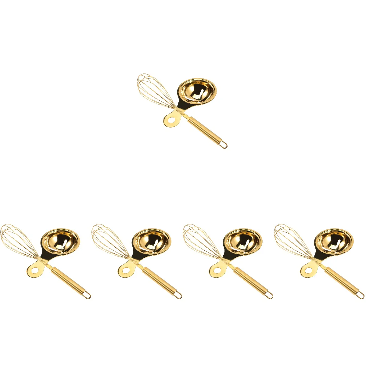 

5 Sets of Stainless Steel Egg Mixer Manual Egg Whisk Egg Yolk Separator Kitchen Egg Mixer