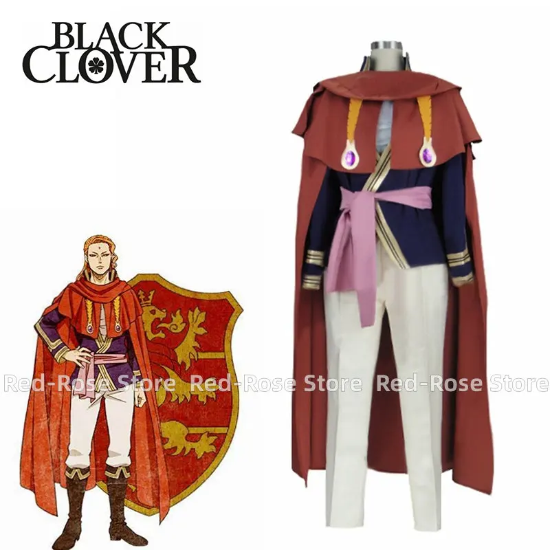 

Black Clover Fuegoreon Vermilion Cosplay Costume Outfit Uniform Made For Halloween Christmas