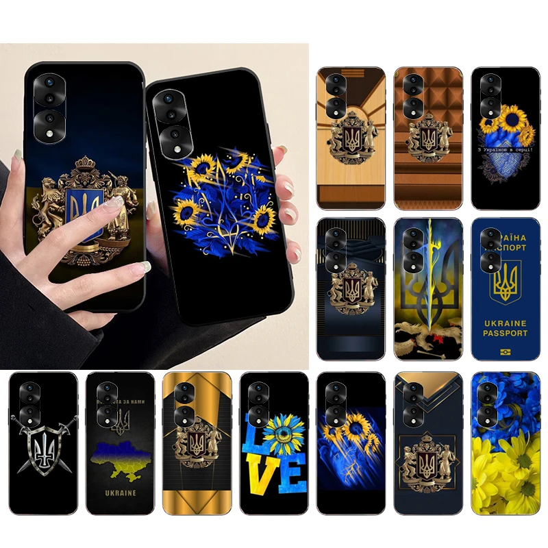 

Phone Case for Huawei Honor X9 X8 X7 X6 70 50 60 Pro 10X 20 Lite 20 Pro 8X 9X 9A 9S 10i Ukraine Flower Case Funda Capa Cell