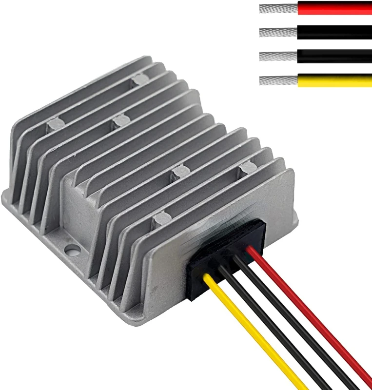 

DC 24v to DC 12v Step Down 30A Truck Car Power Supply Adapter Converter Reducer Regulator for Auto Car Truck Vehicle Boat Solar