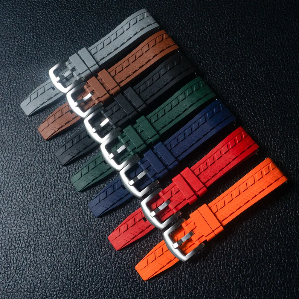 Высококачественный дышащий ремешок для часов FKM 20 мм 22 быстросъемный из