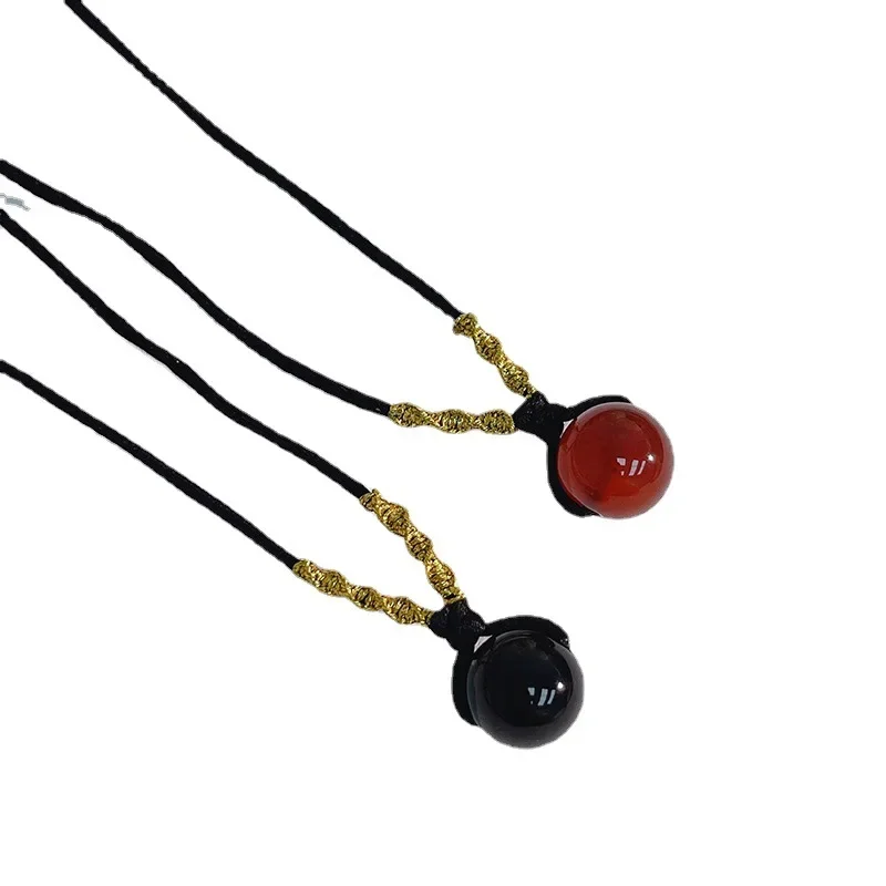 Плетеные Браслеты Lucky из бисера и натурального агата для женщин мужчин модные