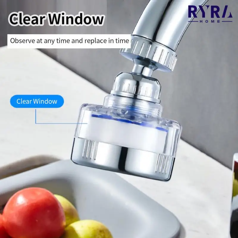 

Nozzle Tap Adapter Device Water Saving Kitchen Faucet Aerator Splashproof Water Filter Bubbler Swivel Head Bathroom Accessories