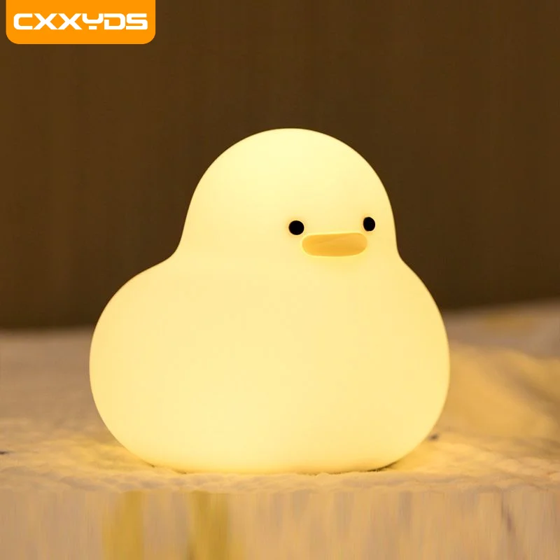 

Cute Big Belly Duck Baby Night Light Care Light Decoration Home Birthday Gift Soft Toy Duck Non-Polar Dimming Table Lamp Lightin