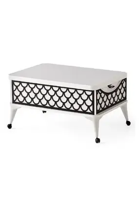 

Modern lux LAND_17 Double Drawers Wheel Smart Coffee table coffe table
