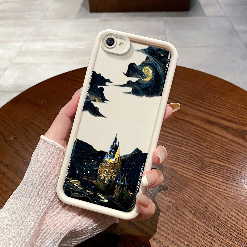 Чехол с изображением замка Ван Гога для VIVO Y75s чехол Y72t Y10 Y77e t1 Y55s Y52s Y53s Y50t Y33s Y32t Y32