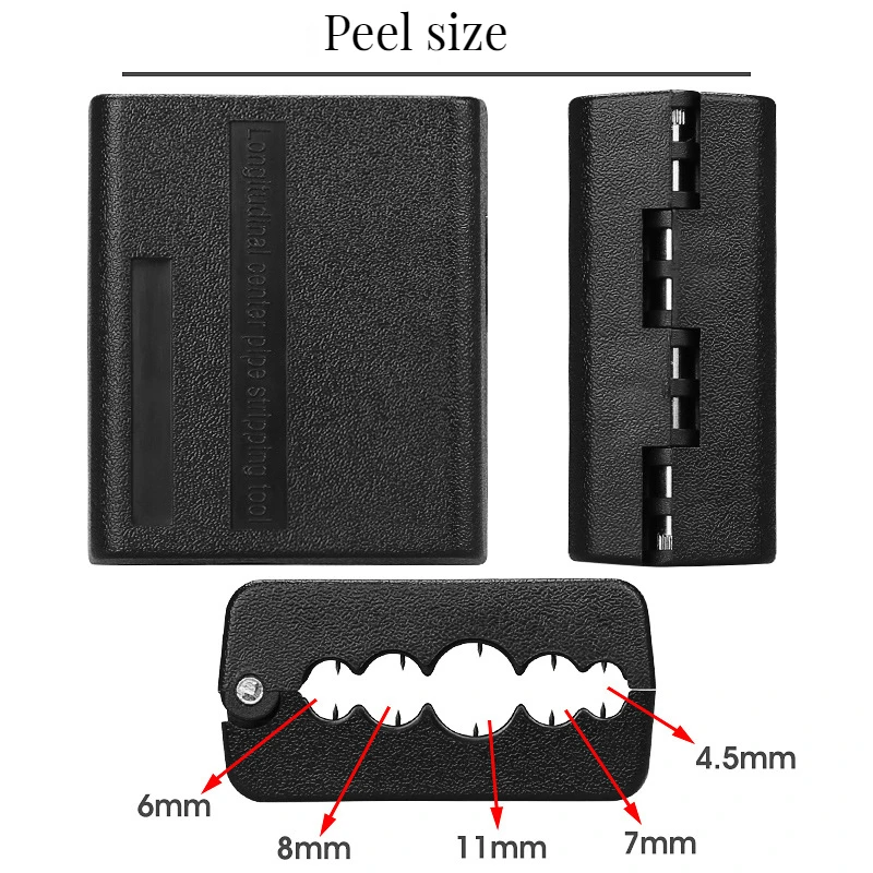 Longitudinal Fiber Optic Tube Stripper Fiber Cluster Jacket Sheath Slitter Optical Tool Beam Tube Stripper