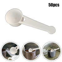 10g measuring spoon 5g plastic spoon seaweed measuring spoon white round bottom short handle liquid spoon powder measuring spoon