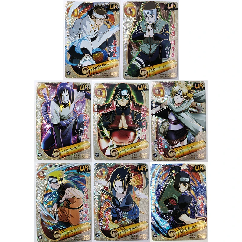 

Аниме Наруто Редкие UR преломляющие флэш-карты Ashura Yamato Senju Hashirama Игрушки для мальчиков коллекционные карты подарки на день рождения