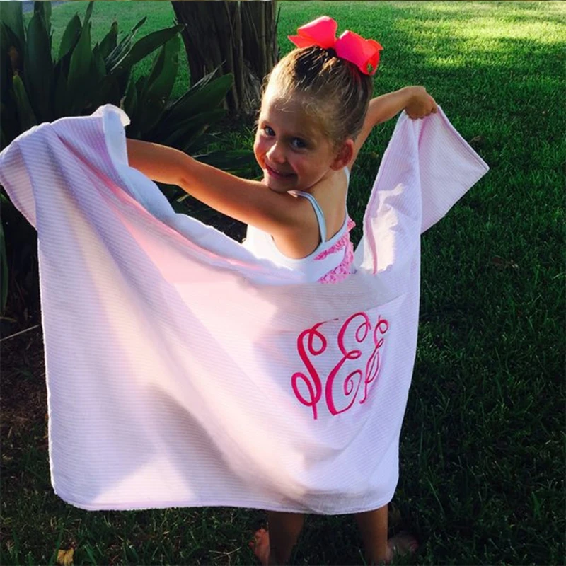 

Оптовая продажа 10 шт./лот Seersucker банное полотенце однотонные полосатые полотенца 27x60 дюймов мягкое полотенце большого размера для летних пра...