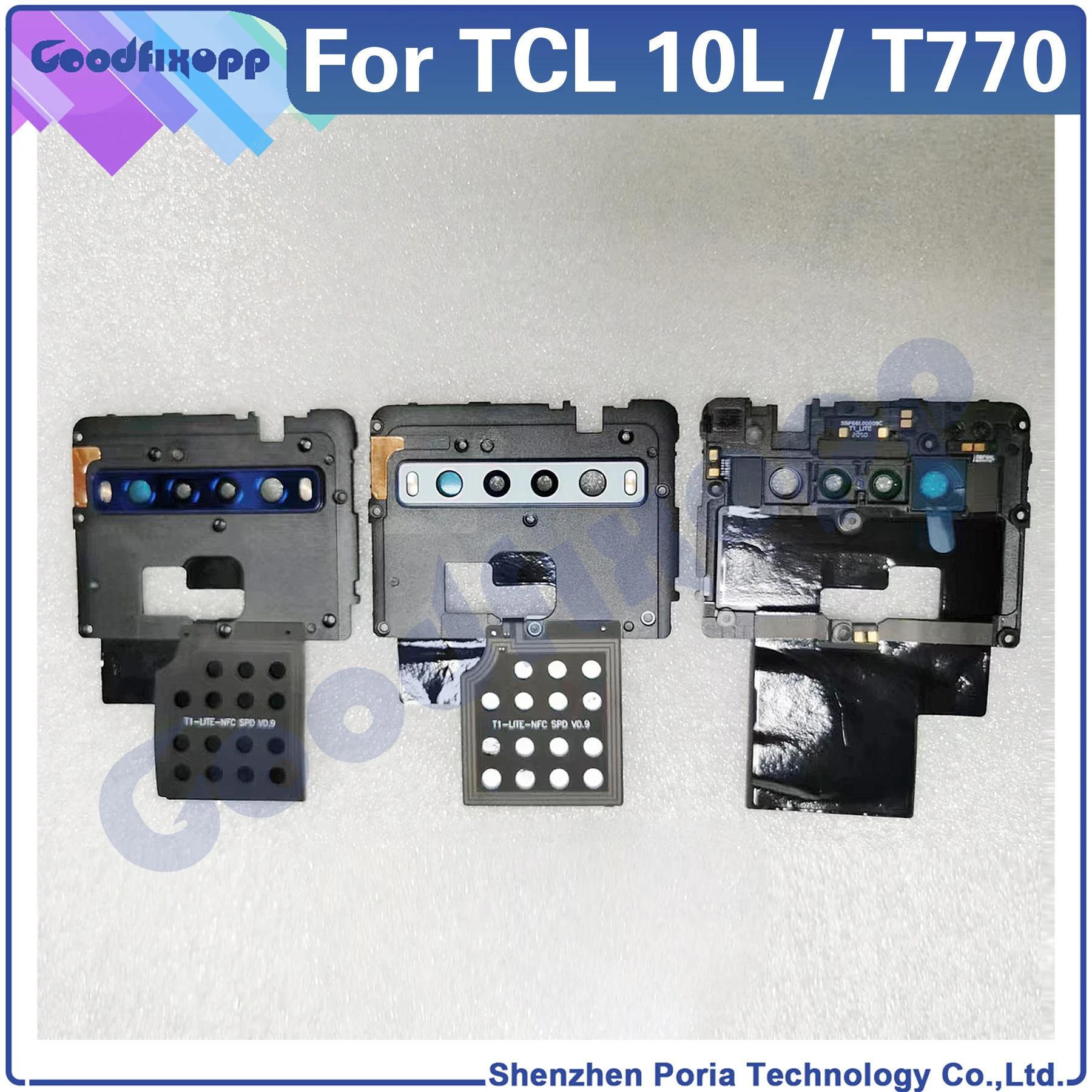 Запасные части для TCL 10L T770 T770H T770B средняя рамка Передняя рамка задняя панель Задняя панель