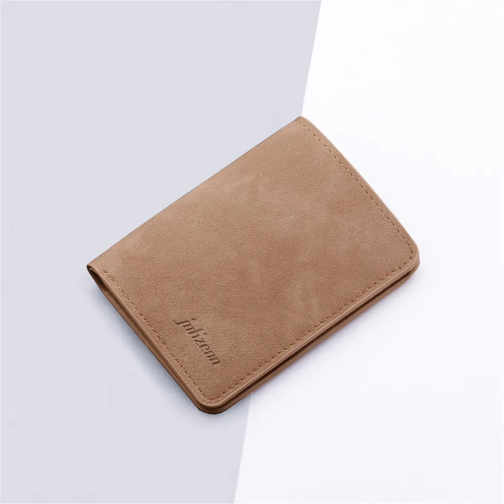 pu leather purse frosted card holder retro embossed folding wallet thin men soft coin pouch bag for women 2022 trend 811cm mini free global shipping