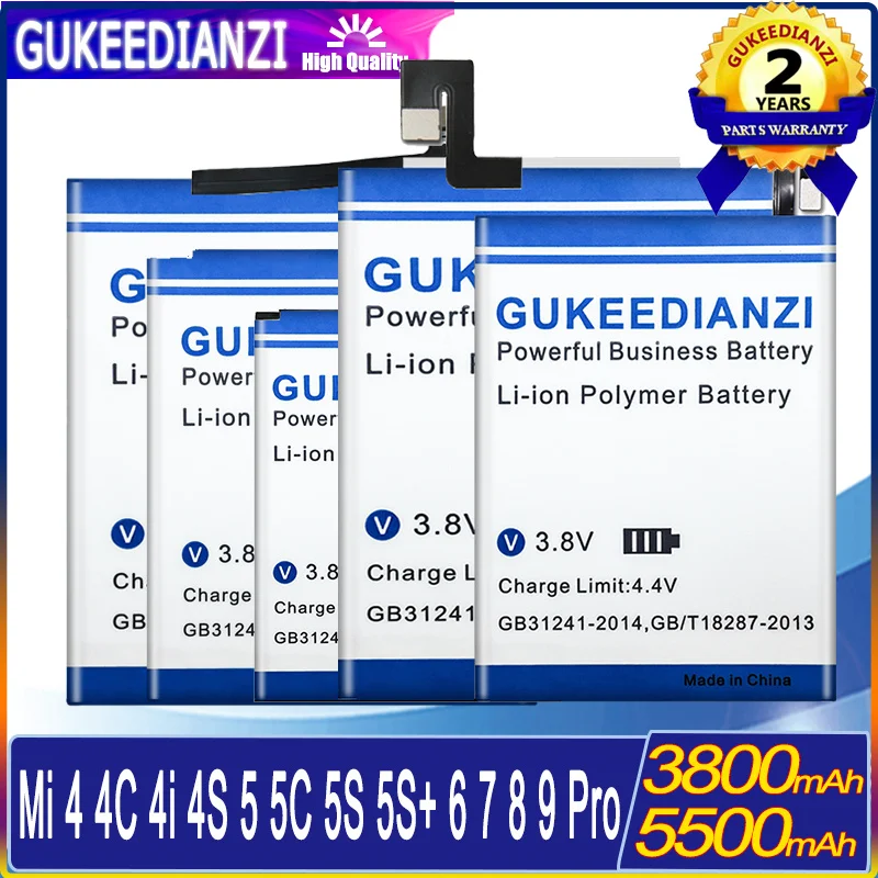 

Replacement Battery For Xiaomi mi 3 4 4c 4i 4s 5 5c 5s plus 6 7 8 Lite Explorer SE/mi8 Pro/mi 8(BM3E)/mi 9 SE/pro Batteria