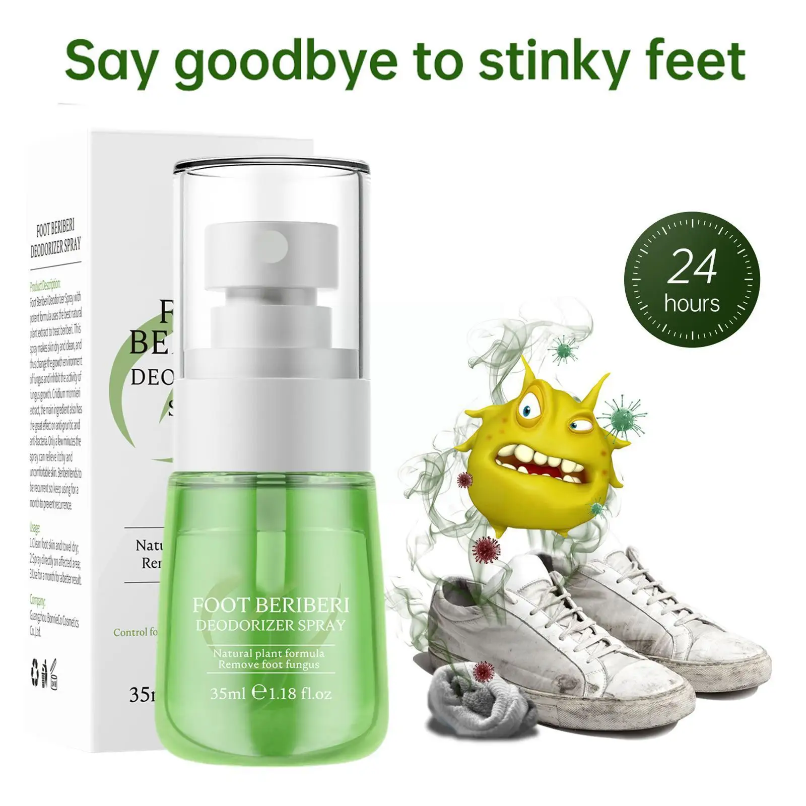 

New Anti Fungal Athlete's Foot Spray Itching Relieving Deodorant Toe Onychomycosis Beriberi Remove Cream Treatment F1B9