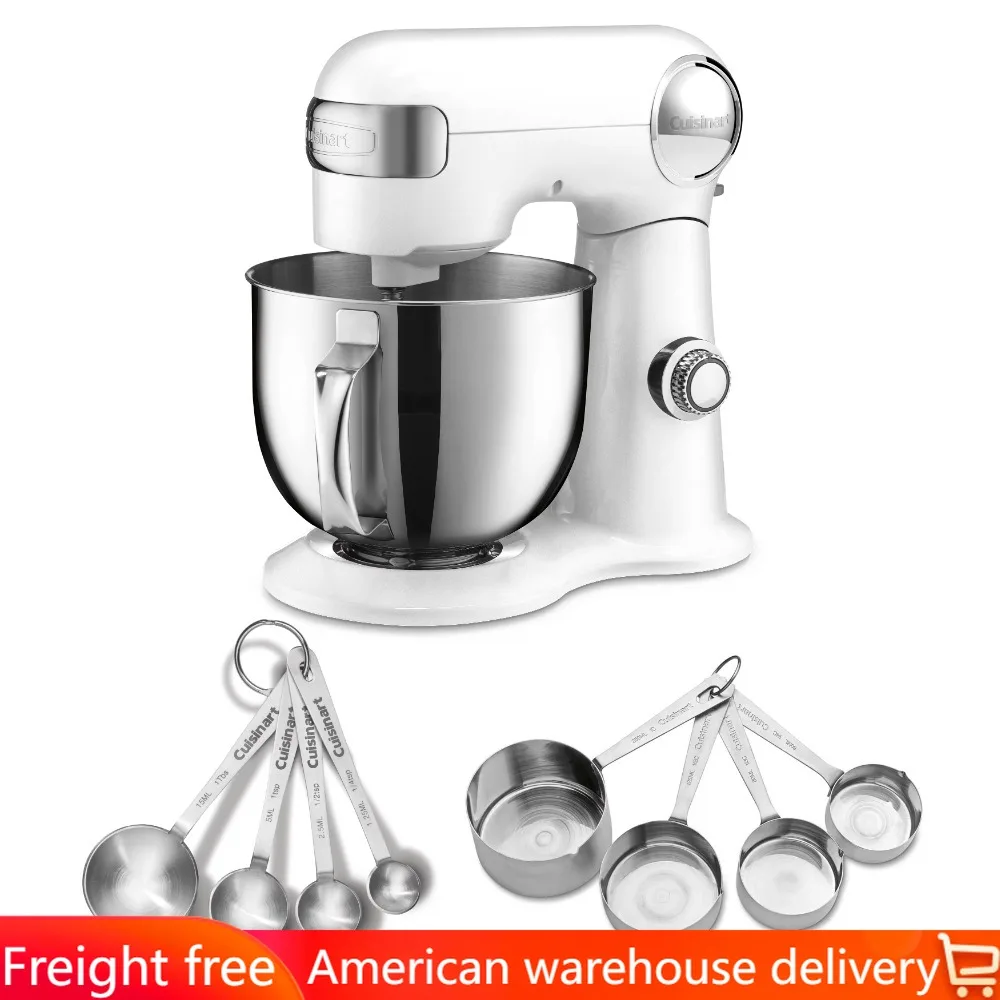 Bundle With White Stand Mixer and Stainless Steel Measuring 