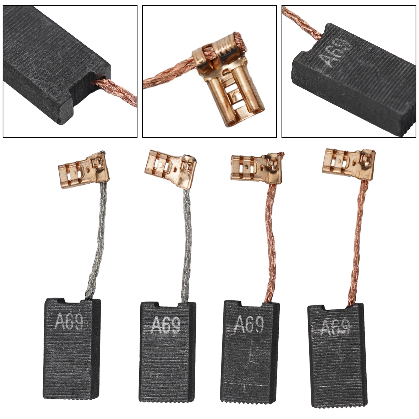 Высокопроизводительные угольные щетки с автоматическим отключением. Подходит