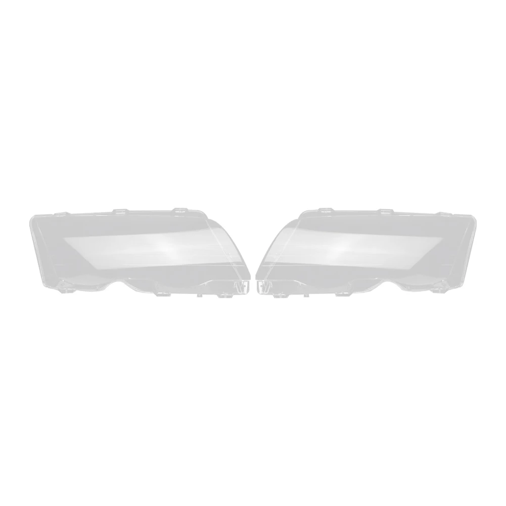 

1Pair for E46 3-Series 4-Doors 320 325 330 1998-2001 Car Headlight Lens Cover Lamp Shade Lens Head Light Shell Cover