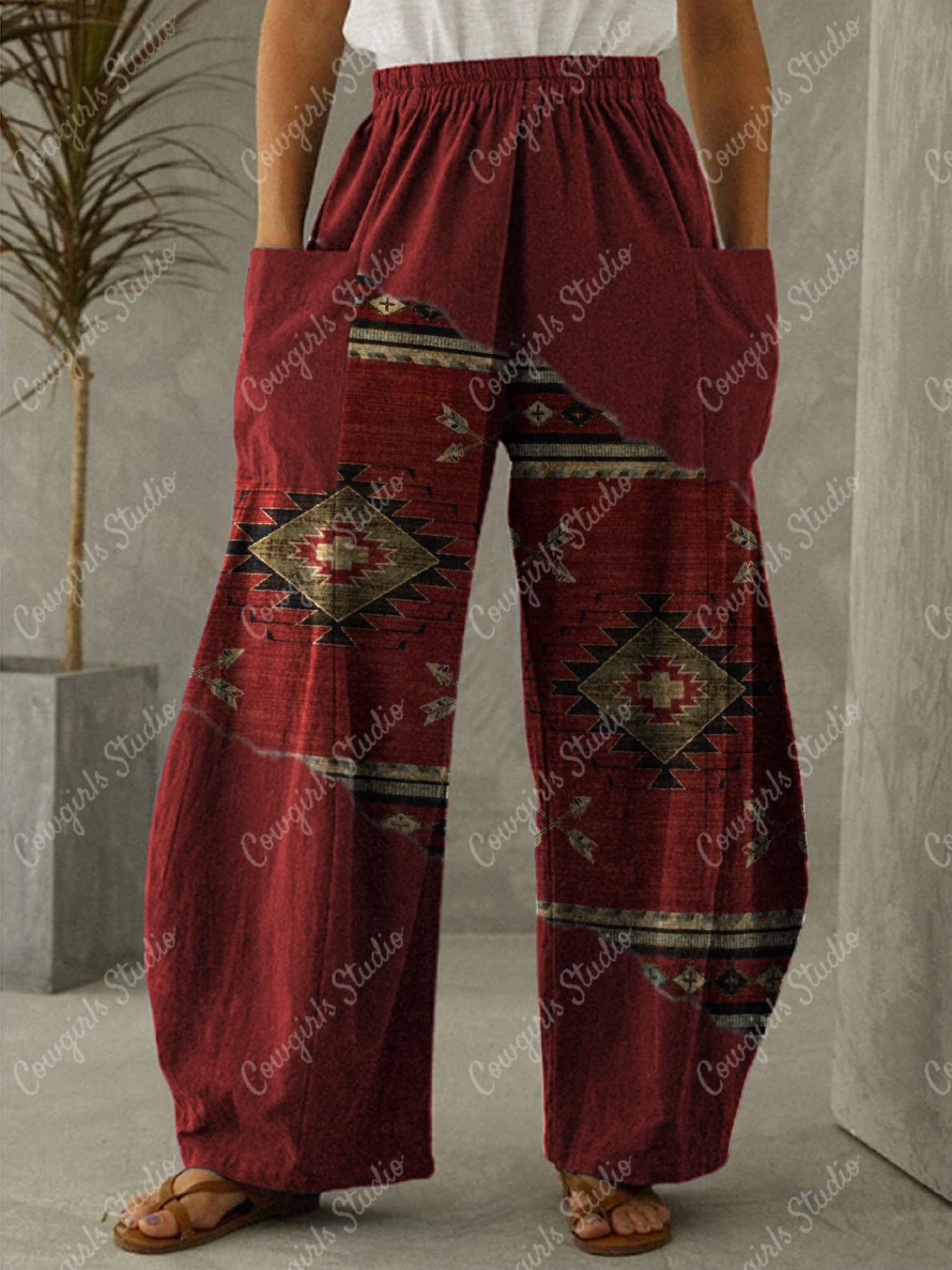 

women's summer soft high waist printed casual pants