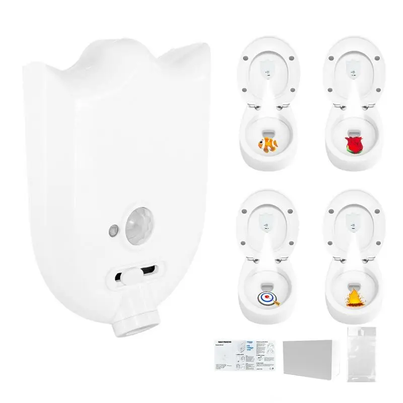

Motion Sensor Toilet Light 5 Brightness Levels LED Motion Activated Toilet Lid Light 4 Patterns Battery Powered Bathroom