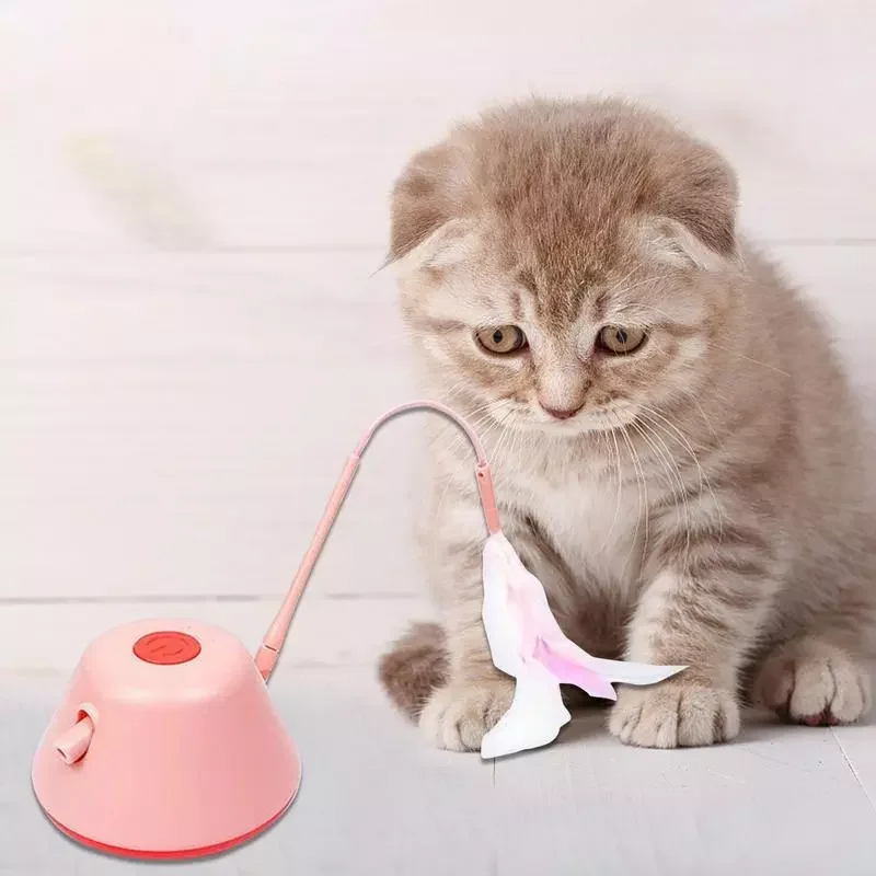 

Automatic Sensor Cat Toys Interactive Smart Robotic Electronic Teaser Self-Playing USB Rechargeable Kitten Toys For Pets