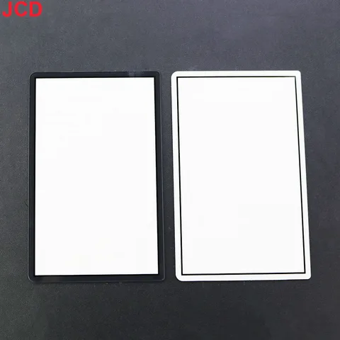 JCD 1 шт. для нового 3DS, черно-белая верхняя зеркальная поверхность, стеклянная крышка объектива, верхняя передняя крышка ЖК-экрана для ремонта новой консоли 3DS