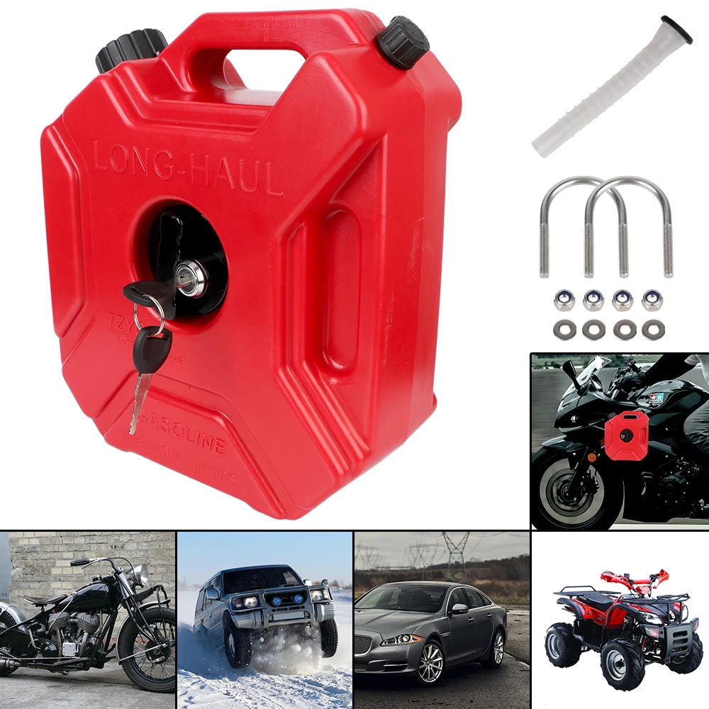 

Fuel Caniste Car Jerry Can Mount Spare Fuel Tanks Petrol Cans Universal Gasoline Oil Gas Container ATV Motorcycle Jerrycan 5L