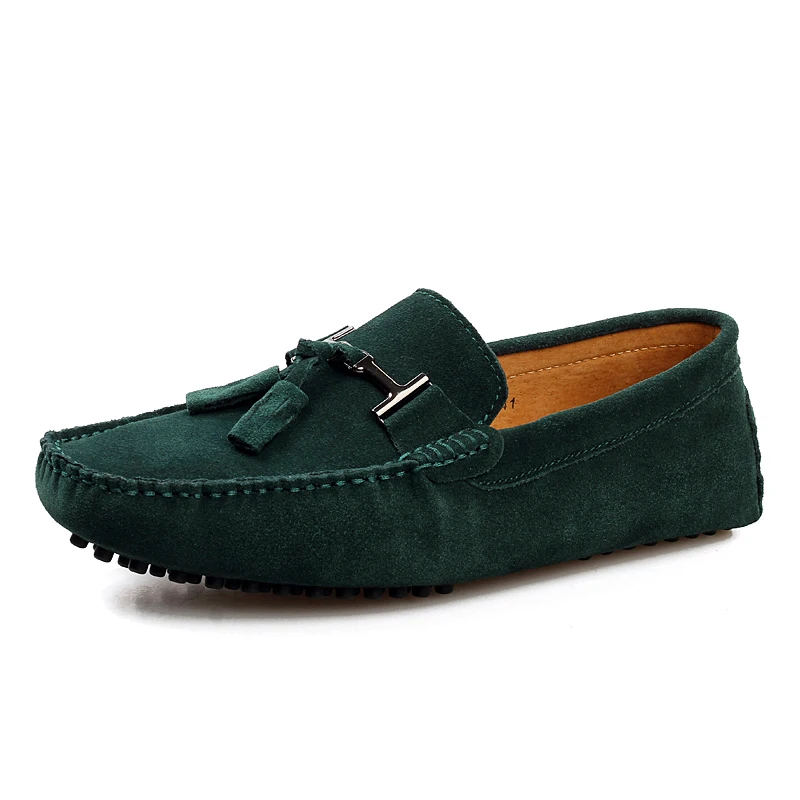 

Suede Leather Men Casual Shoesfashion Tassel Loafers Men Shoes Quality Comfort Soft Men Flats Hot Sale Moccasins Big Size 39-48