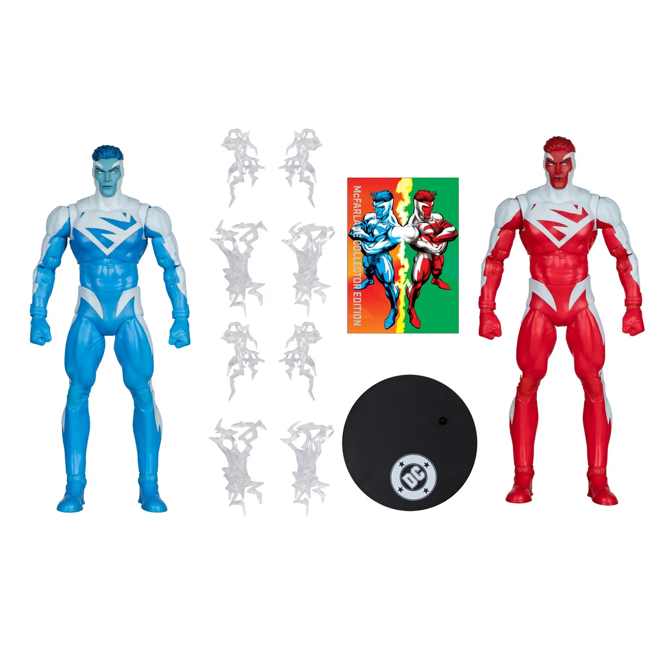 Фото McFarlane Toys DC McFarlane Collector Edition 2 шт. - Супермен Красный против Супермена Синего (Золотая серия) 7-дюймовая фигурка-модель №4