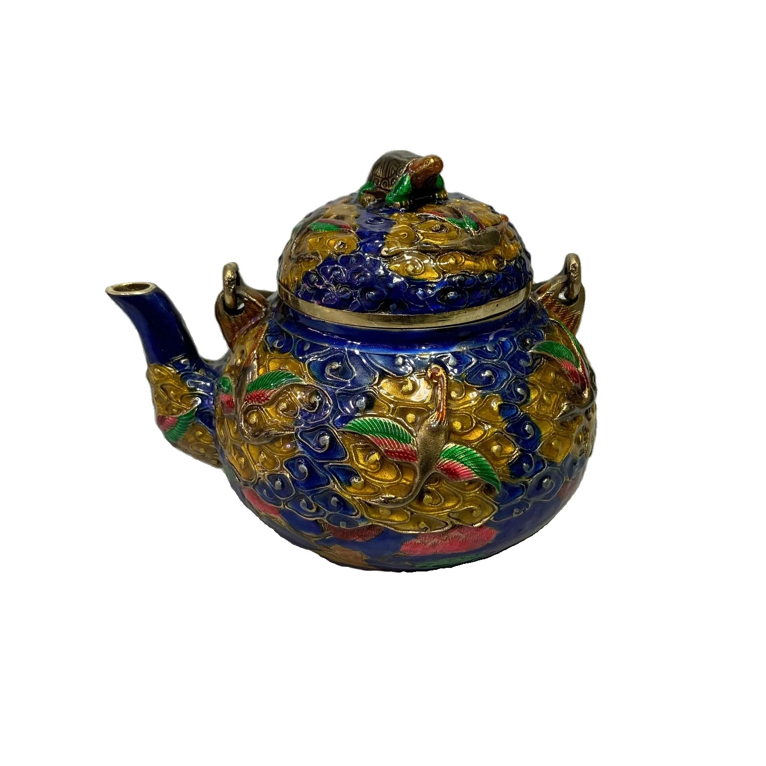 

LAOJUNLU A Cloisonné Crane Pot Chinese Traditional Style Antiques Fine Art Gifts Crafts
