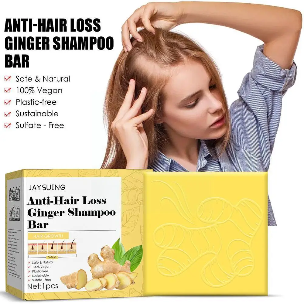 

Hair Growth Shampoo Soap Ginger Hair Soap Fluffy Care Root Scalp Nourishing Cleansing Hair Hair Care P4j2